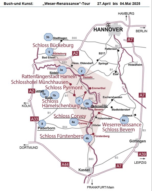 Weser-Renaissance-Tour 2025 | Freundeskreis Buch & Kunst